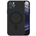 Mocco MagSilicone Soft Back Case Silicone Case for Apple iPhone 12 Pro Black