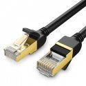 UGREEN Ethernet RJ45 Flat network cable, Cat.7, STP, 15m (Black)