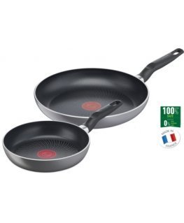 TEFAL C2739053 Super Start Set of 2 Frying, Diameter 20 / 26 cm, Suitable for induction hob