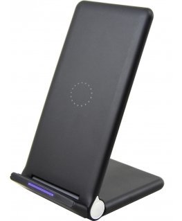 Wave Qi table stand with 15W wireless charging, black