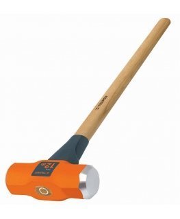 Truper Hammer octagonal double head. 91cm long, 4.5kg weight. Wooden handle