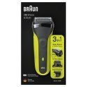 Braun Series 3 300BT Rotation shaver Trimmer Black, Green