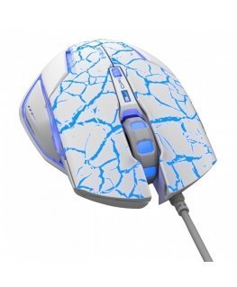 E-Blue E-Blue EMS600 Mazer Pro Gaming Mouse with Extra Buttons / 2500 DPI / Avago Chipset / USB / White