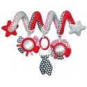 CANPOL BABIES interactive crib / stroller toy spiral Zig Zag, 68 / 063_red