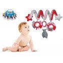 CANPOL BABIES interactive crib / stroller toy spiral Zig Zag, 68 / 063_red