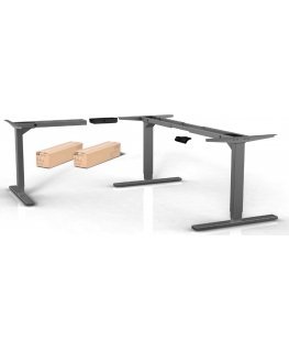 Elfen Ergodesk Pro Upgradekit -lisäjalka, harmaa