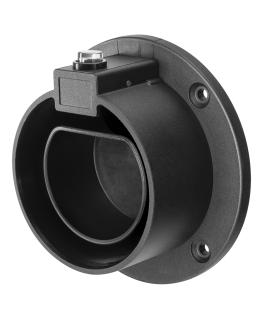 Holder for type 2 connector DELTACO e-Charge, protects against dirt, black / EV-5102