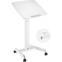 ErgoWork Tilt adjustable desk, 60 x 52 cm, white