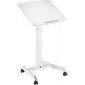 ErgoWork Tilt adjustable desk, 60 x 52 cm, white