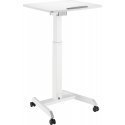 ErgoWork Tilt adjustable desk, 60 x 52 cm, white