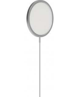 Wave wireless Qi charging cradle with magnet, white