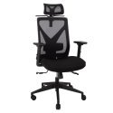 Executive chair OFFICE4YOU MIKE, plastic base, black color.