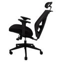 Executive chair OFFICE4YOU MIKE, plastic base, black color.