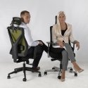 Executive chair OFFICE4YOU MIKE, plastic base, black color.