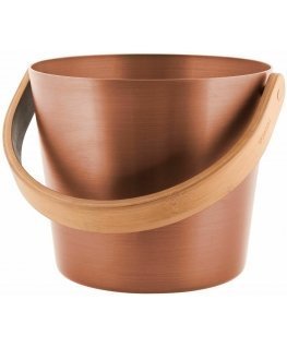 Casual sauna bucket, 5l, aluminum, copper-colored