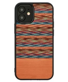 MAN&WOOD case for iPhone 12 mini browny check black