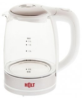 HOLT Стеклянный чайник HT-KT белый