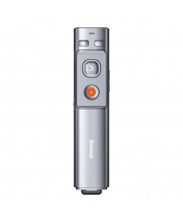 Baseus Orange Dot Multifunctionale remote control for presentation, with a laser pointer - gray