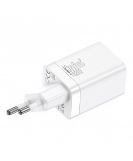 Baseus Super Si Pro charger USB + USB-C 30W - White