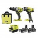 Ryobi R18PD3-220S Cordless Combi Drill