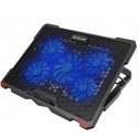 Tellur Cooling pad Basic 17, 5 fans, LED, black Tellur Cooling pad Basic 17, 5 fans, LED, black