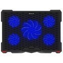 Tellur Cooling pad Basic 17, 5 fans, LED, black Tellur Cooling pad Basic 17, 5 fans, LED, black
