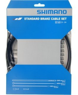 Shimano MTB / Road brake cable set, cable + shells