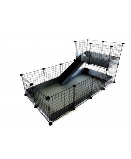 C&C Modular cage 4x2 + Loft 2x1+ grey ramp