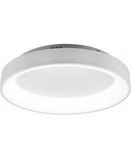 Trio Girona -LED-plafondi, 60 cm, valkoinen, 5600 lm, valkoisen valon sävyt