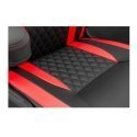 Žaidimų kėdė White Shark Dervish Gaming Chair, Juoda-raudona