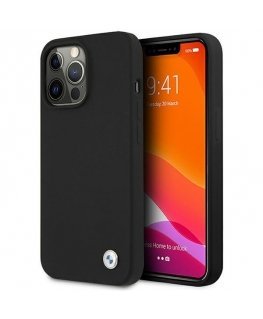 Case for BMW BMHCP13LSILBK iPhone 13 Pro / 13 6.1 quot black / black solid silicone signature