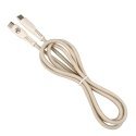 Tellur Žalias Data Cable Type-C to Type-C 3A PD60W 1m nylon cream