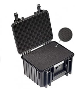 B&W Outdoor Case Type 2000 black with pre-cut foam insert