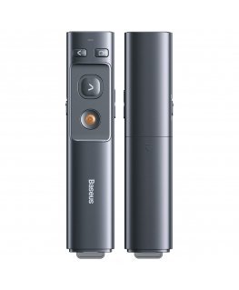 Baseus Orange Dot Multifunctionale remote control for presentation, with a laser pointer - gray