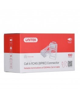 UNITEK MODULAR PLUGS RJ45 (8P8C), CAT.6, Y-OT19TP