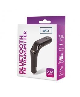 Setty TFM-02 FM Transmitter Bluetooth 5.0 / microSD / USB / AUX / 2.1A