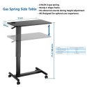 Height-adjustable table Up Up Forseti Black Height-adjustable table Up Up Forseti Black