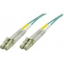 Fiber cable DELTACO LC - LC , 50/125, OM3, duplex, multimode, 1.5m / LCLC-61-5