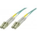 Fiber cable DELTACO LC - LC , 50/125, OM3, duplex, multimode, 1.5m / LCLC-61-5