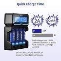 Battery charger XTAR X4 for 18650 AA AAA cell ni-MH li-ion 4 places