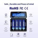 Battery charger XTAR X4 for 18650 AA AAA cell ni-MH li-ion 4 places