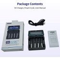 Battery charger XTAR X4 for 18650 AA AAA cell ni-MH li-ion 4 places
