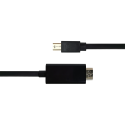 Kabelis DELTACO miniDisplayPort į HDMI, 4K UHD, 3m, juodas / 00110021