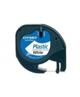 DYMO 12mm LetraTAG Plastic tape etikečių juostelė