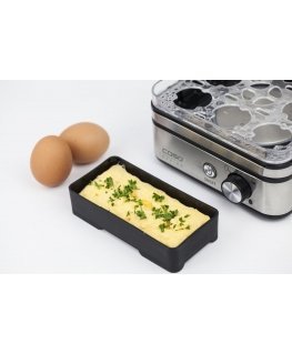 Caso E9 olu vārāmais 8 ola(-s) 400 W Nerūsējošs tērauds, Caurspīdīgs