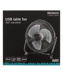 Deltaco FT-758 вентилятор Черный