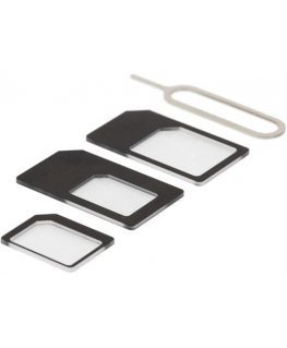 Deltaco SIM-109 SIM-kortin/flash-muistikortin sovitin SIM-korttiadapteri