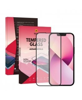 Mocco Full Glue Signature Edition Tempered Glass Full Coverage with Frame Apple iPhone 14 Pro Max Black