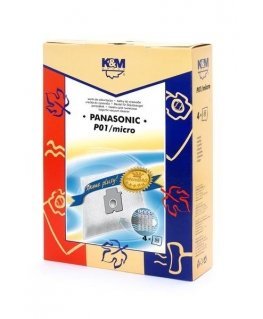 K&M Oдноразовые мешки для пылесосов PANASONIC C-2E (4шт)