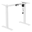 Height adjustable desk frame DELTACO OFFICE 730~1230 mm, quiet, black / DELO-0105